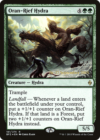 {R} Oran-Rief Hydra [Battle for Zendikar Prerelease Promos][PR BFZ 181]