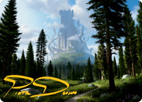 {A} Forest (278) Art Card (Gold-Stamped Signature) [Dungeons & Dragons: Adventures in the Forgotten Realms Art Series][GS AAFR 061]