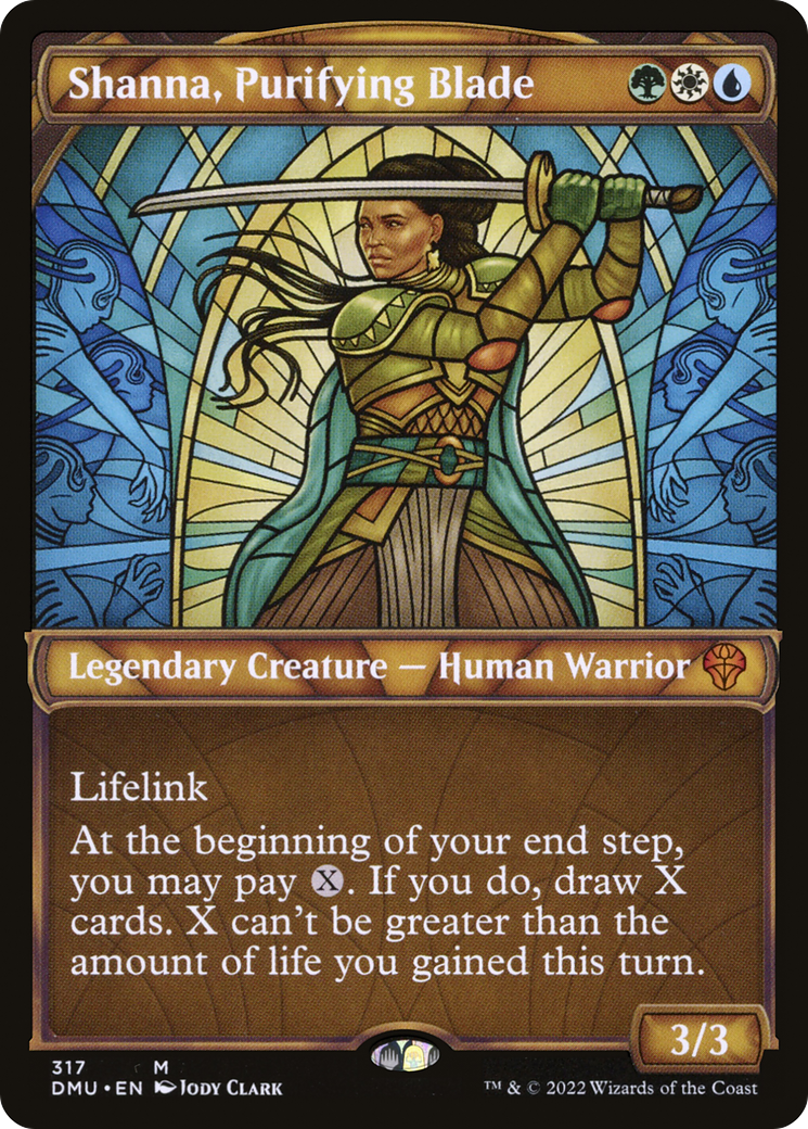 {R} Shanna, Purifying Blade (Showcase) [Dominaria United][DMU 317]