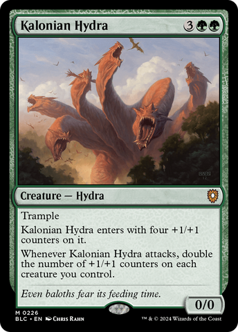 {R} Kalonian Hydra [Bloomburrow Commander][BLC 226]