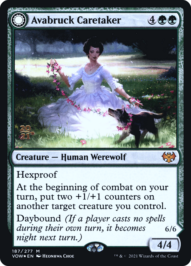 {R} Avabruck Caretaker // Hollowhenge Huntmaster [Innistrad: Crimson Vow Prerelease Promos][PR VOW 187]