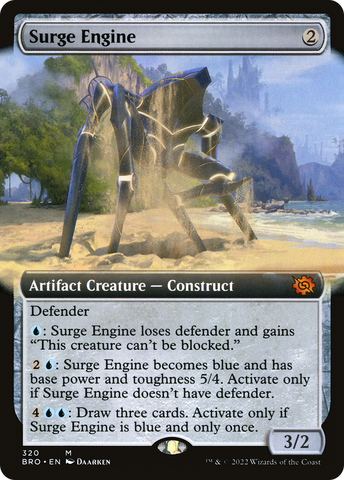 {R} Surge Engine (Extended Art) [The Brothers' War][BRO 320]