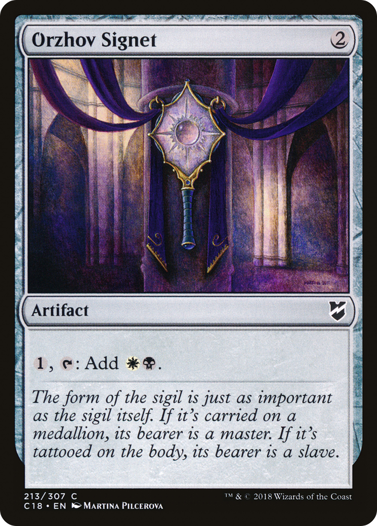{C} Orzhov Signet [Commander 2018][C18 213]