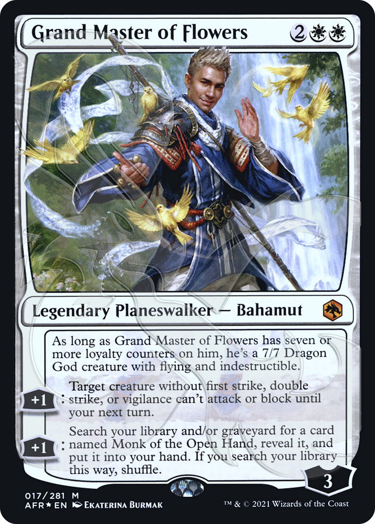 {R} Grand Master of Flowers (Ampersand Promo) [Dungeons & Dragons: Adventures in the Forgotten Realms Promos][AMP AFR 017]