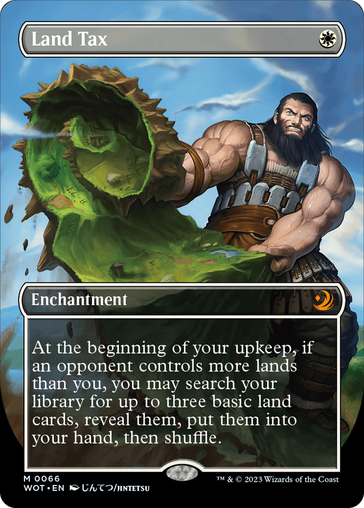 {R} Land Tax (Anime Borderless) [Wilds of Eldraine: Enchanting Tales][WOT 066]