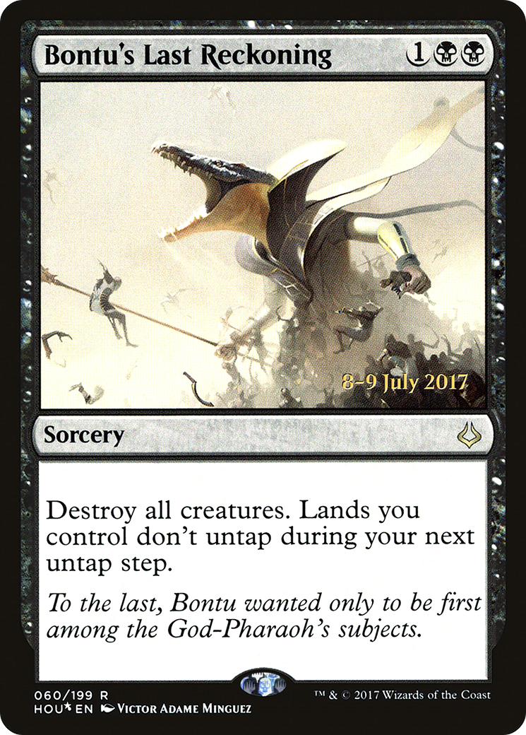 {R} Bontu's Last Reckoning [Hour of Devastation Prerelease Promos][PR HOU 060]