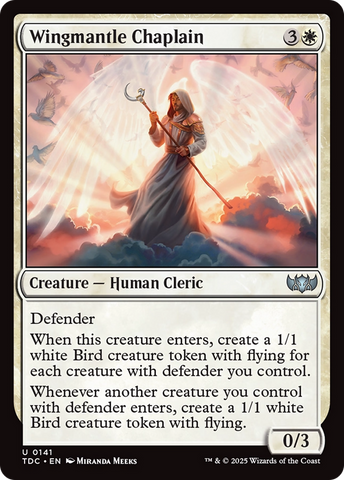 {C} Wingmantle Chaplain [Tarkir: Dragonstorm Commander][TDC 141]