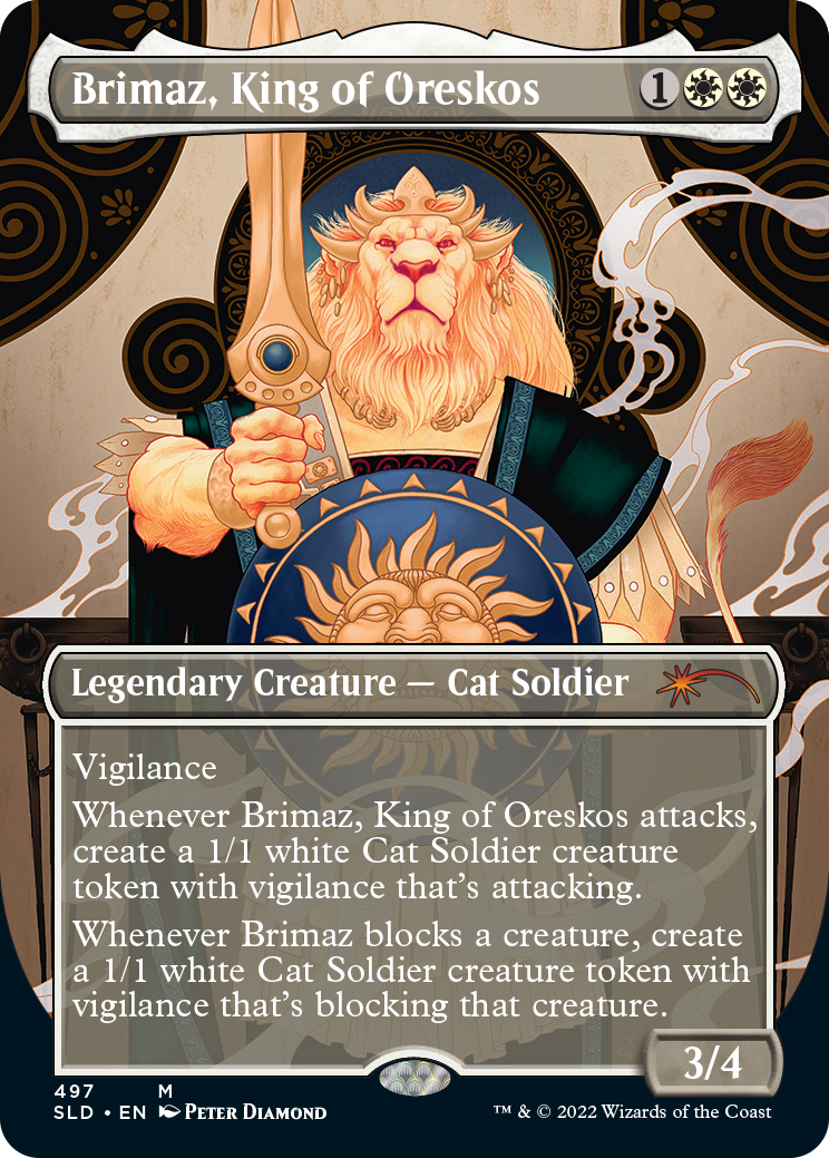 {R} Brimaz, King of Oreskos (Borderless) [Secret Lair Drop Series][SLD 497]