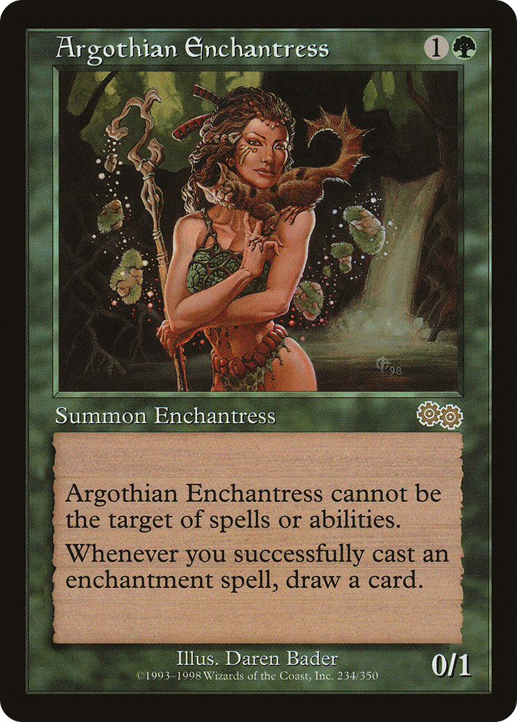 {R} Argothian Enchantress [Urza's Saga][USG 234] - Misty Mountain Games