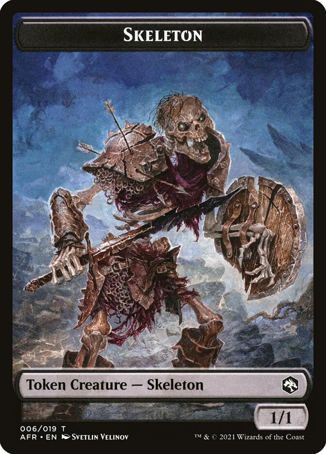 {T} Illusion // Skeleton Double-sided Token [Dungeons & Dragons: Adventures in the Forgotten Realms Commander Tokens][TAFC 003]