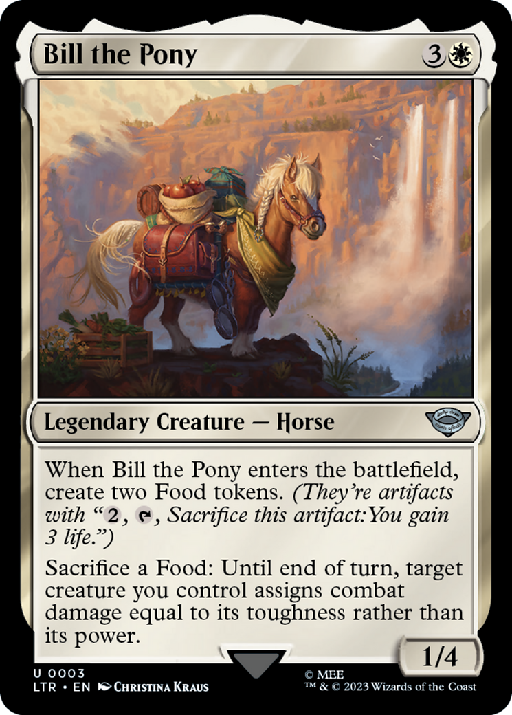 {C} Bill the Pony [The Lord of the Rings: Tales of Middle-Earth][LTR 003]