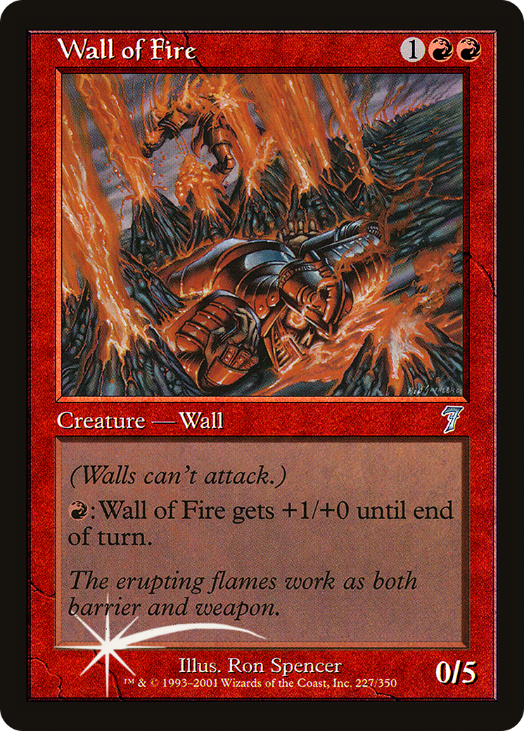 {C} Wall of Fire [Seventh Edition][7ED 227]