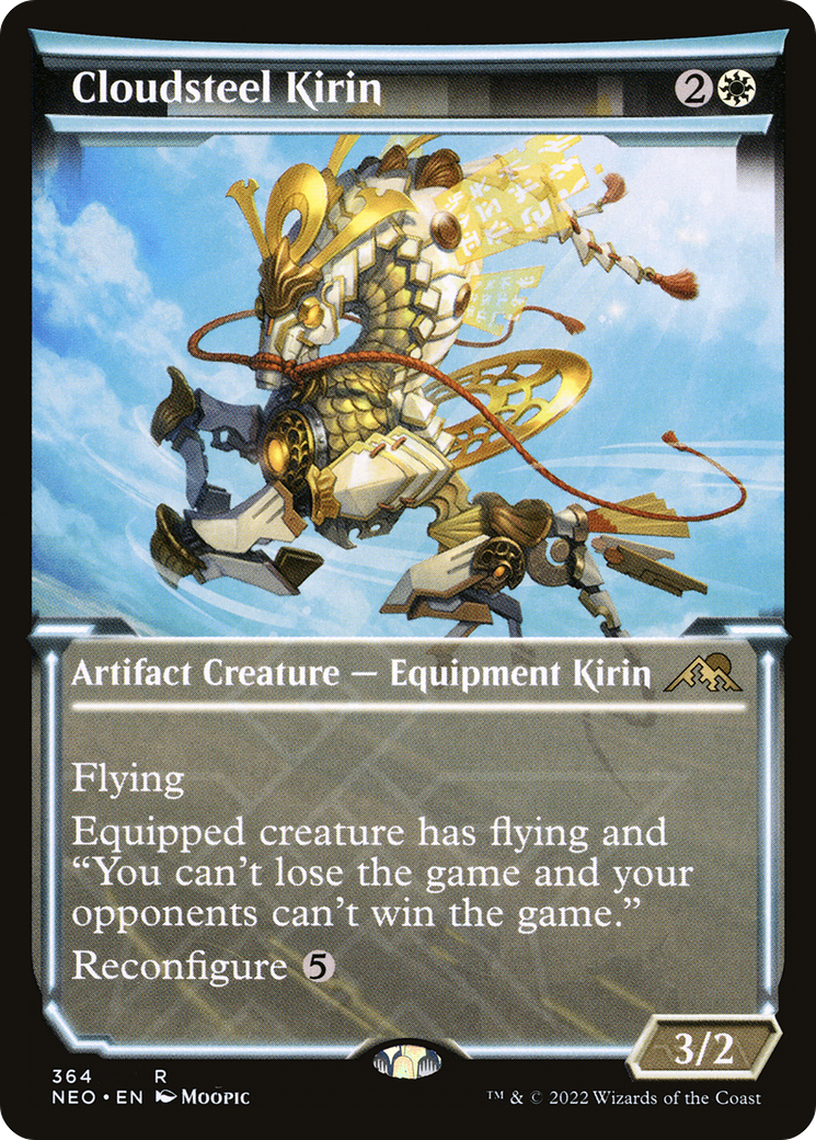 {R} Cloudsteel Kirin (Showcase Soft Glow) [Kamigawa: Neon Dynasty][NEO 364]