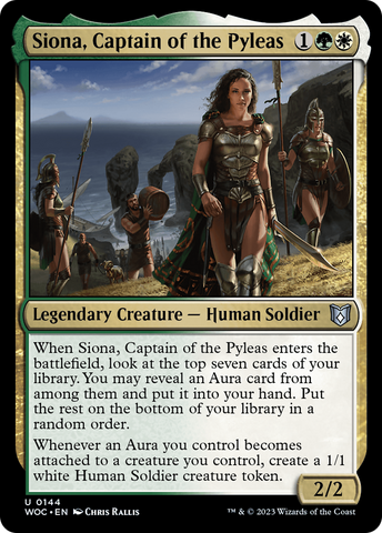 {C} Siona, Captain of the Pyleas [Wilds of Eldraine Commander][WOC 144]