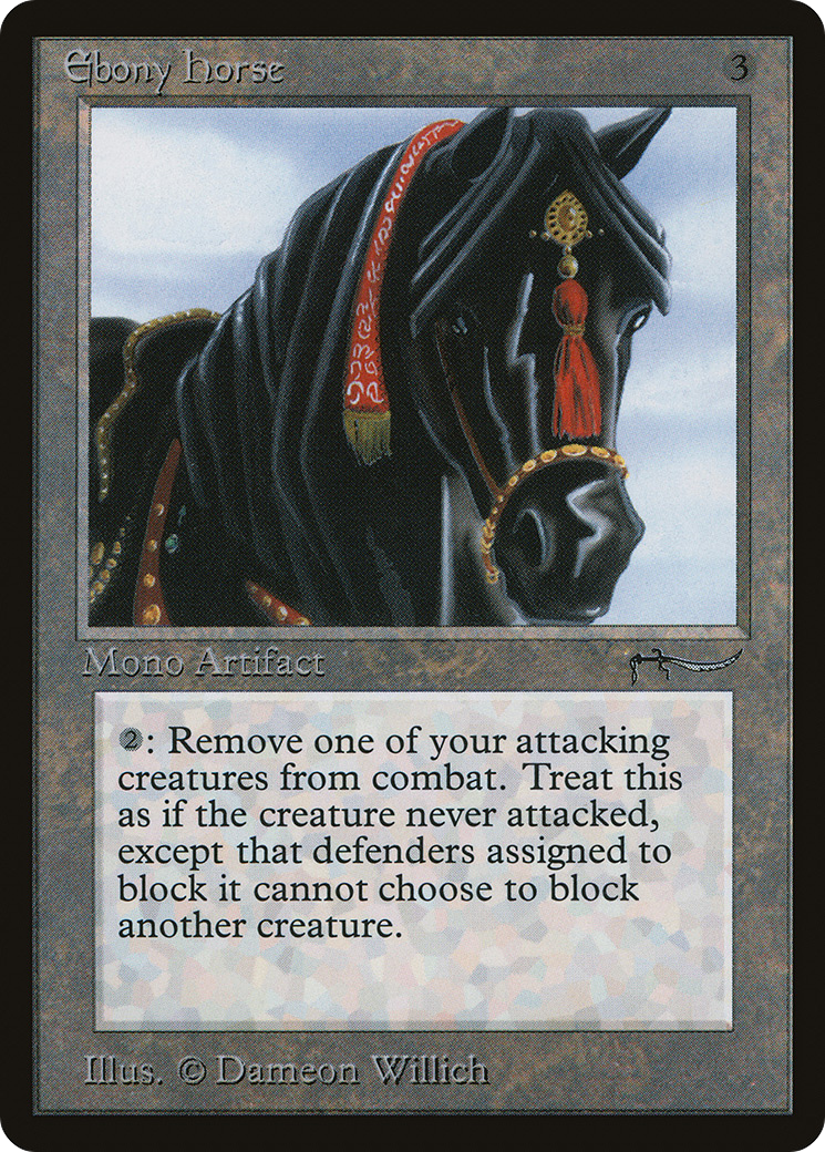 {R} Ebony Horse [Arabian Nights][ARN 062] - Misty Mountain Games