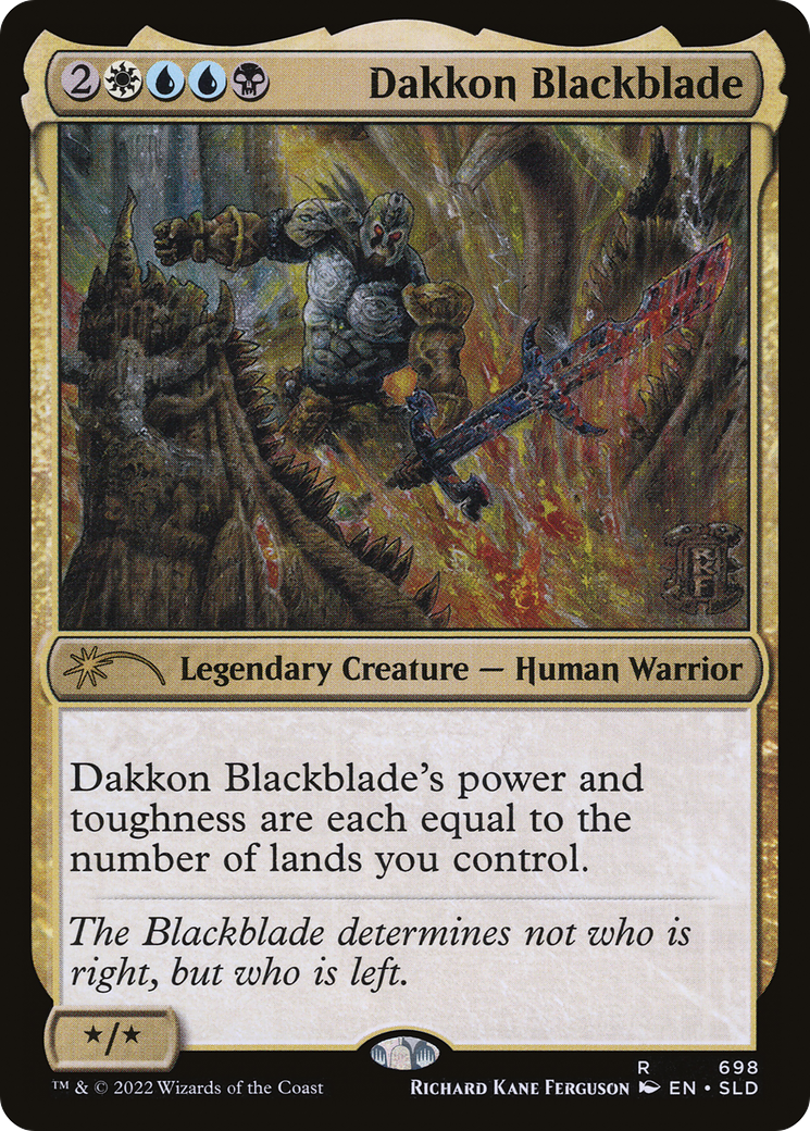 {R} Dakkon Blackblade [Secret Lair Drop Promos][SLD 698]