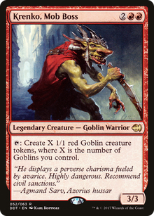 {R} Krenko, Mob Boss [Duel Decks: Merfolk vs. Goblins][DDT 052] - Misty Mountain Games