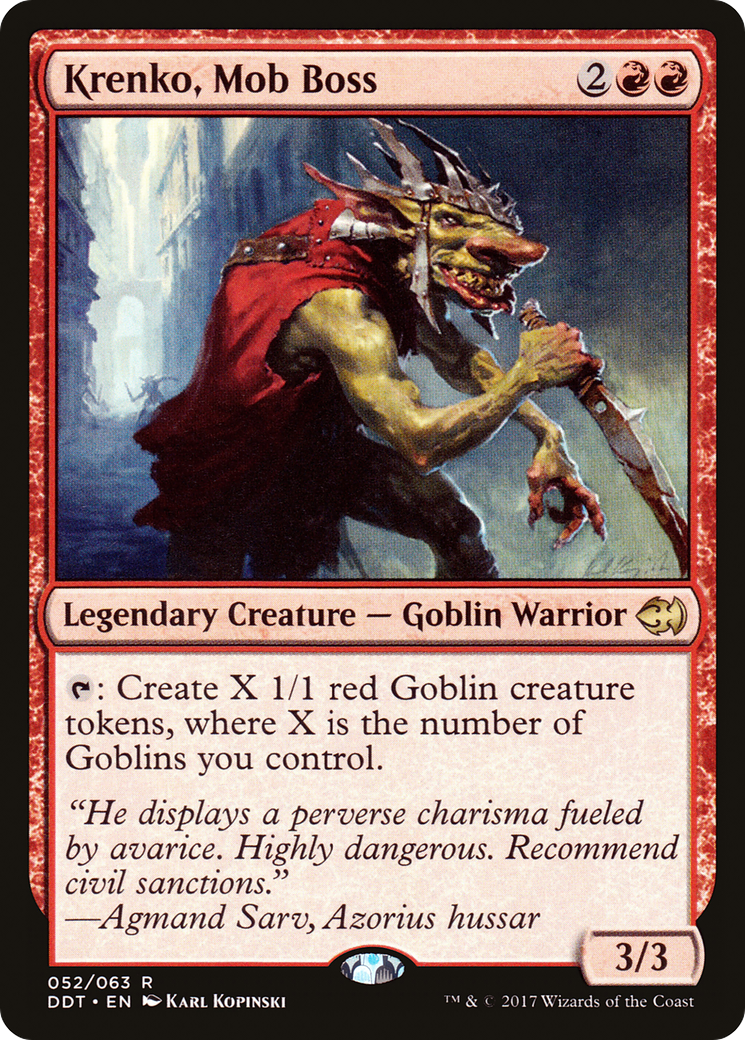 {R} Krenko, Mob Boss [Duel Decks: Merfolk vs. Goblins][DDT 052]