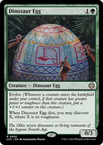 {R} Dinosaur Egg [The Lost Caverns of Ixalan Commander][LCC 092]