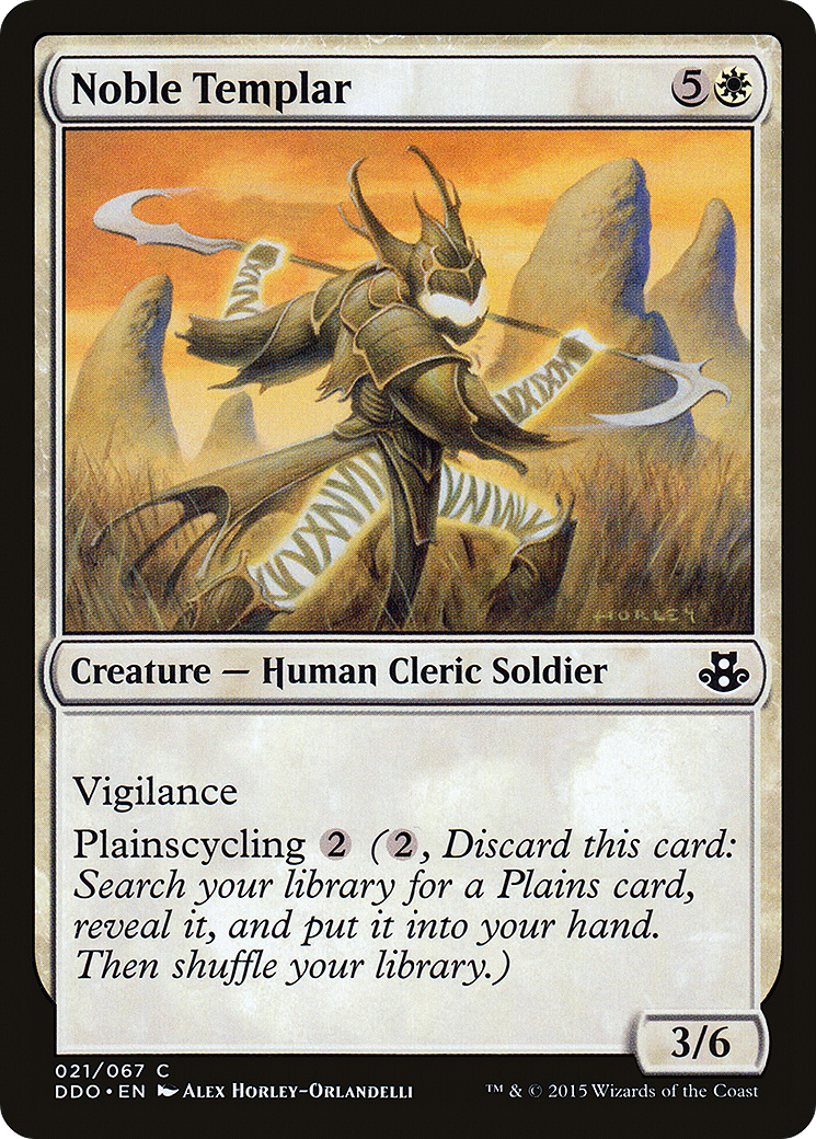 {C} Noble Templar [Duel Decks: Elspeth vs. Kiora][DDO 021]