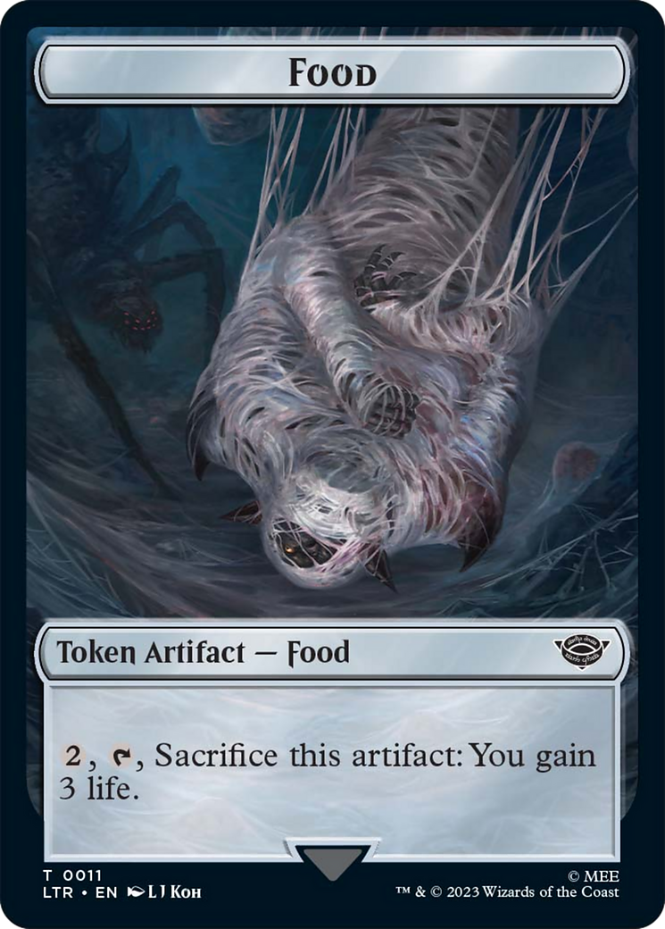{T} Food (11) // Human Soldier (01) Double-Sided Token [The Lord of the Rings: Tales of Middle-Earth Tokens][TLTR 11//1]