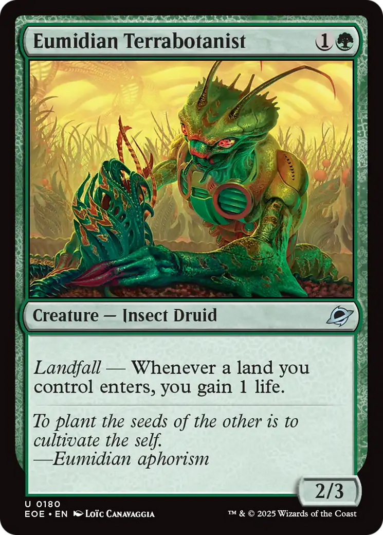 {@@ EOE C} Eumidian Terrabotanist [Edge of Eternities][EOE 180]