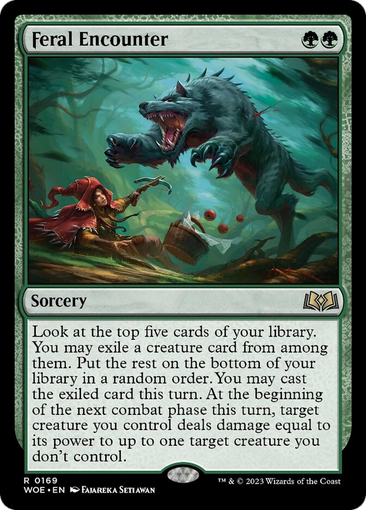 {@R} Feral Encounter [Wilds of Eldraine][WOE 169]