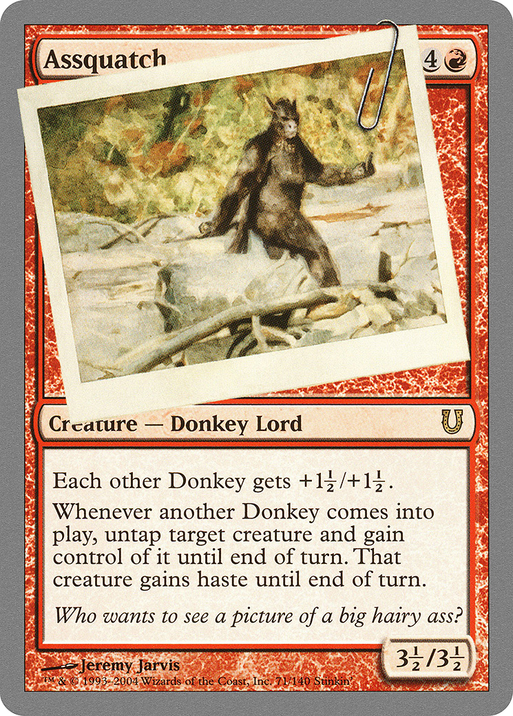 {R} Assquatch [Unhinged][UNH 071] - Misty Mountain Games