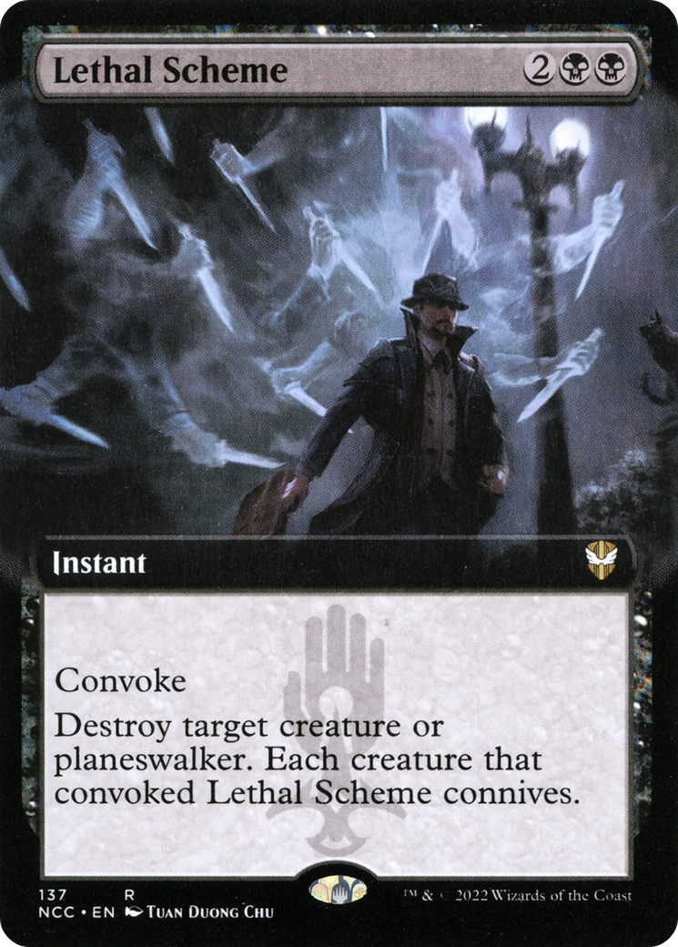 {R} Lethal Scheme (Extended Art) [Streets of New Capenna Commander][NCC 137]