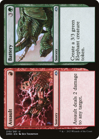 {C} Assault // Battery [Dominaria Remastered][DMR 210]