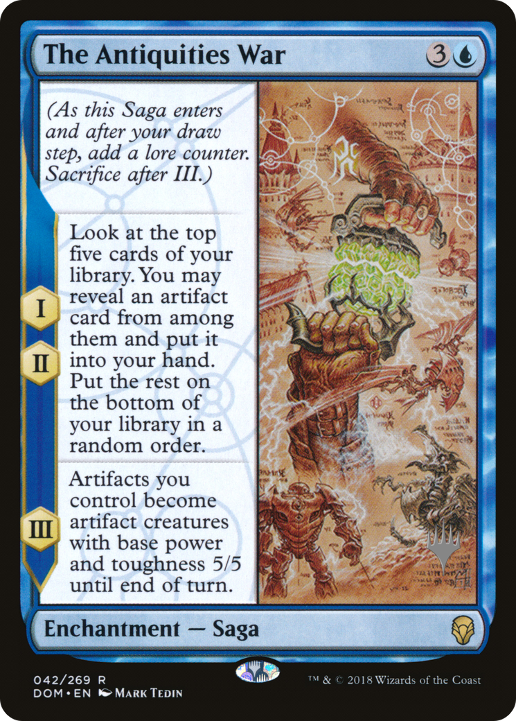 {R} The Antiquities War (Promo Pack) [Dominaria Promos][PP DOM 042]