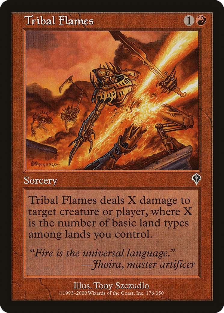 {C} Tribal Flames [Invasion][INV 176]