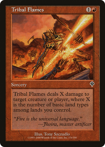 {C} Tribal Flames [Invasion][INV 176]