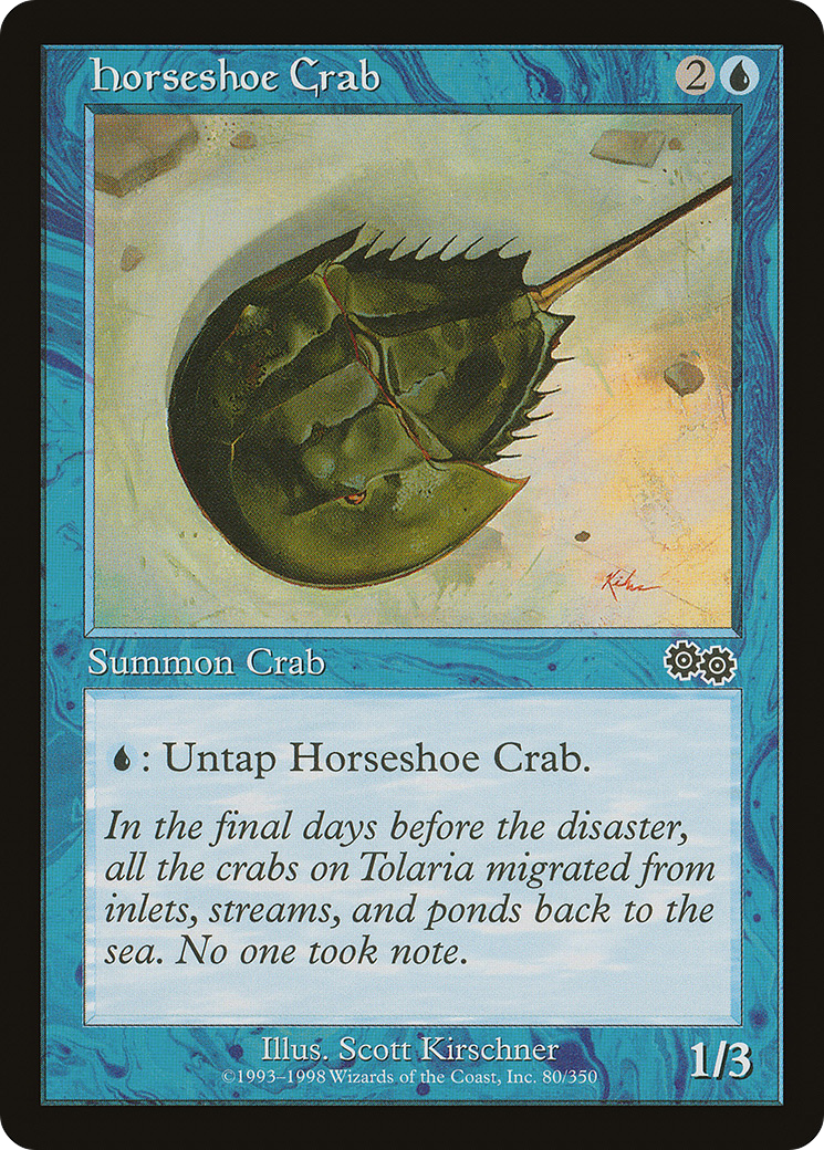 {C} Horseshoe Crab [Urza's Saga][USG 080]