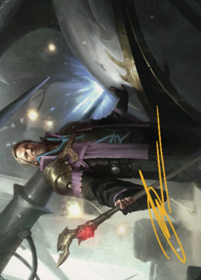 {A} Urza, Prince of Kroog Art Card (Gold-Stamped Signature) [The Brothers' War Art Series][GS ABRO 043]