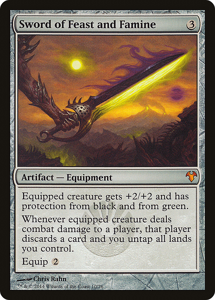 {R} Sword of Feast and Famine [Modern Event Deck 2014][MD1 010]