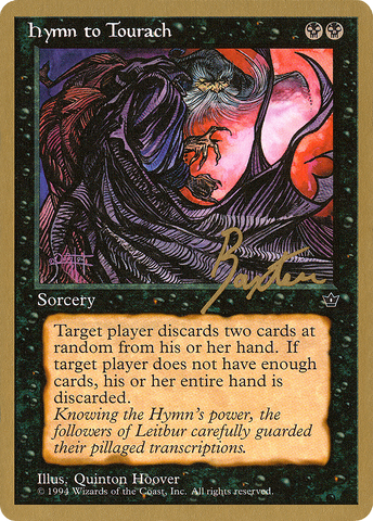 {C} Hymn to Tourach (Cloak) (George Baxter) [Pro Tour Collector Set][GB PTC GB38C]