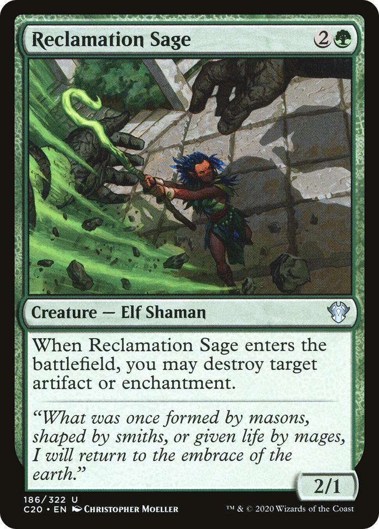{C} Reclamation Sage [Commander 2020][C20 186]