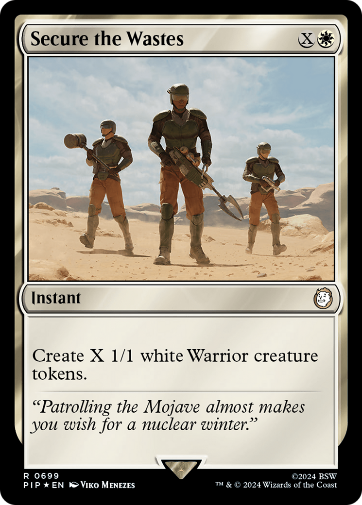 {R} Secure the Wastes (Surge Foil) [Fallout][PIP 699]