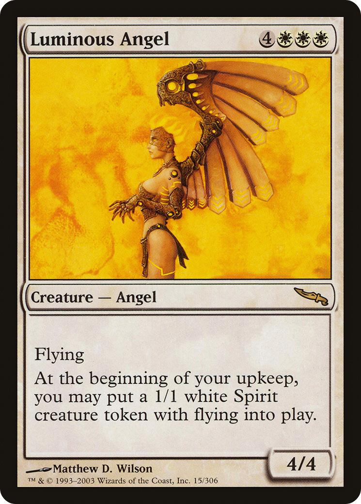 {R} Luminous Angel [Mirrodin][MRD 015]