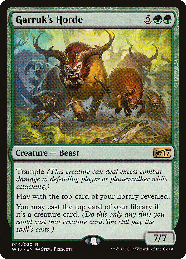 {R} Garruk's Horde [Welcome Deck 2017][W17 024]