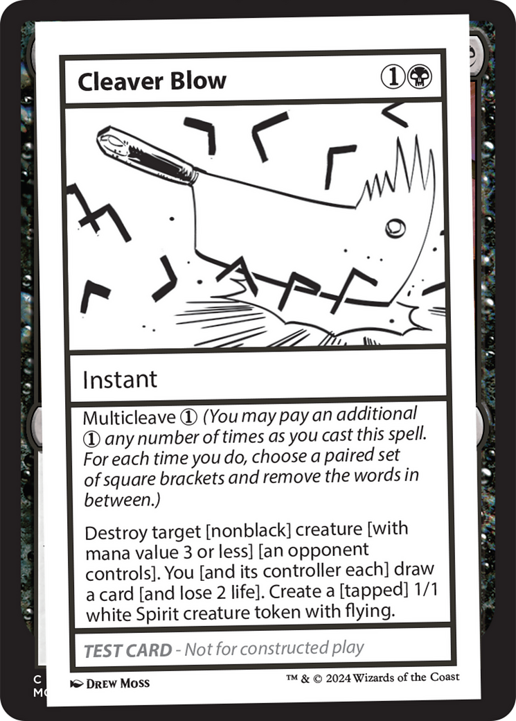 {C} Cleaver Blow [Mystery Booster 2 Playtest Cards][MB2 PLAYTEST]