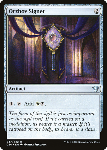 {C} Orzhov Signet [Commander 2020][C20 247]