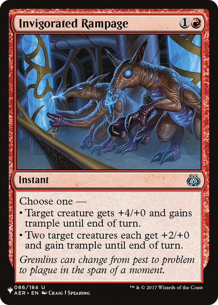 Invigorated Rampage [LIST 086/184]