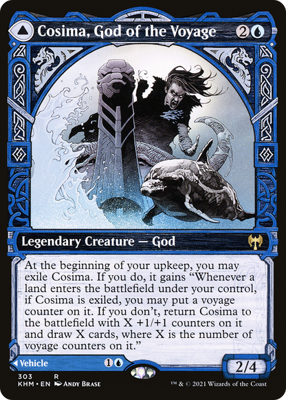 {R} Cosima, God of the Voyage // The Omenkeel (Showcase) [Kaldheim][KHM 303]