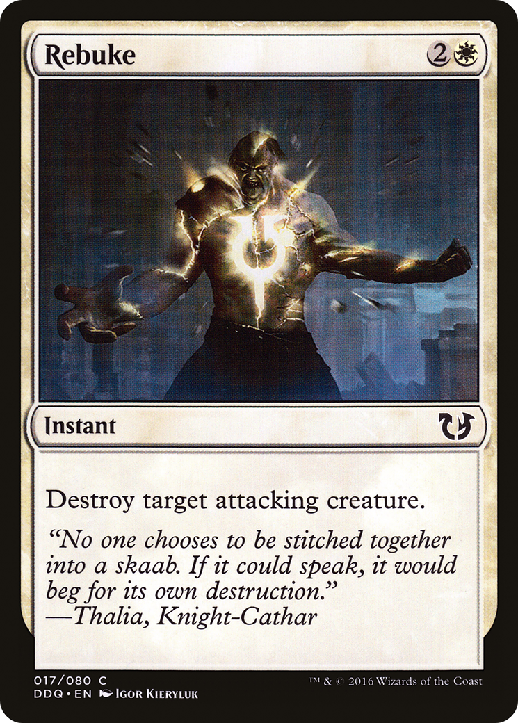 {C} Rebuke [Duel Decks: Blessed vs. Cursed][DDQ 017]