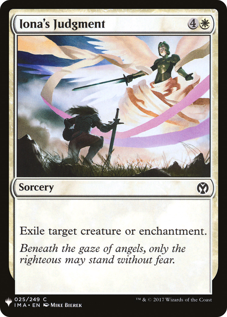 {C} Iona's Judgment [Mystery Booster][LS IMA 025]