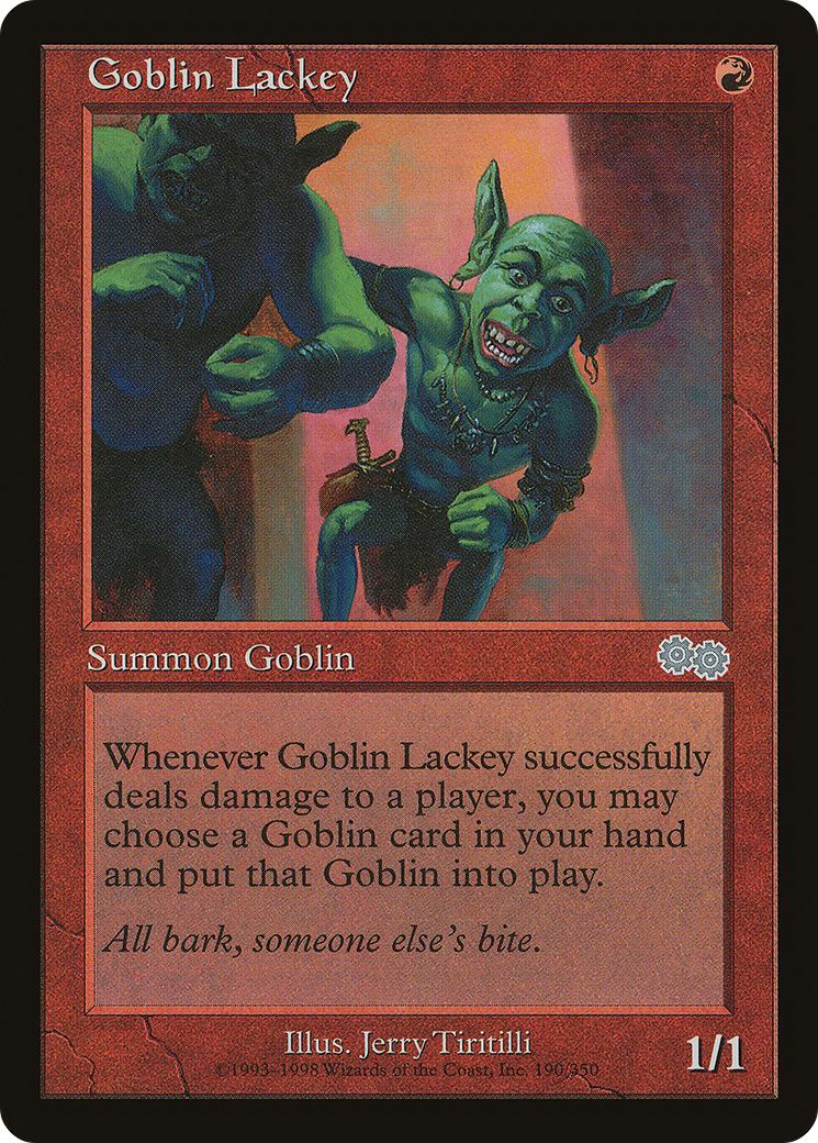 {C} Goblin Lackey [Urza's Saga][USG 190]