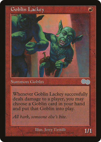 {C} Goblin Lackey [Urza's Saga][USG 190]