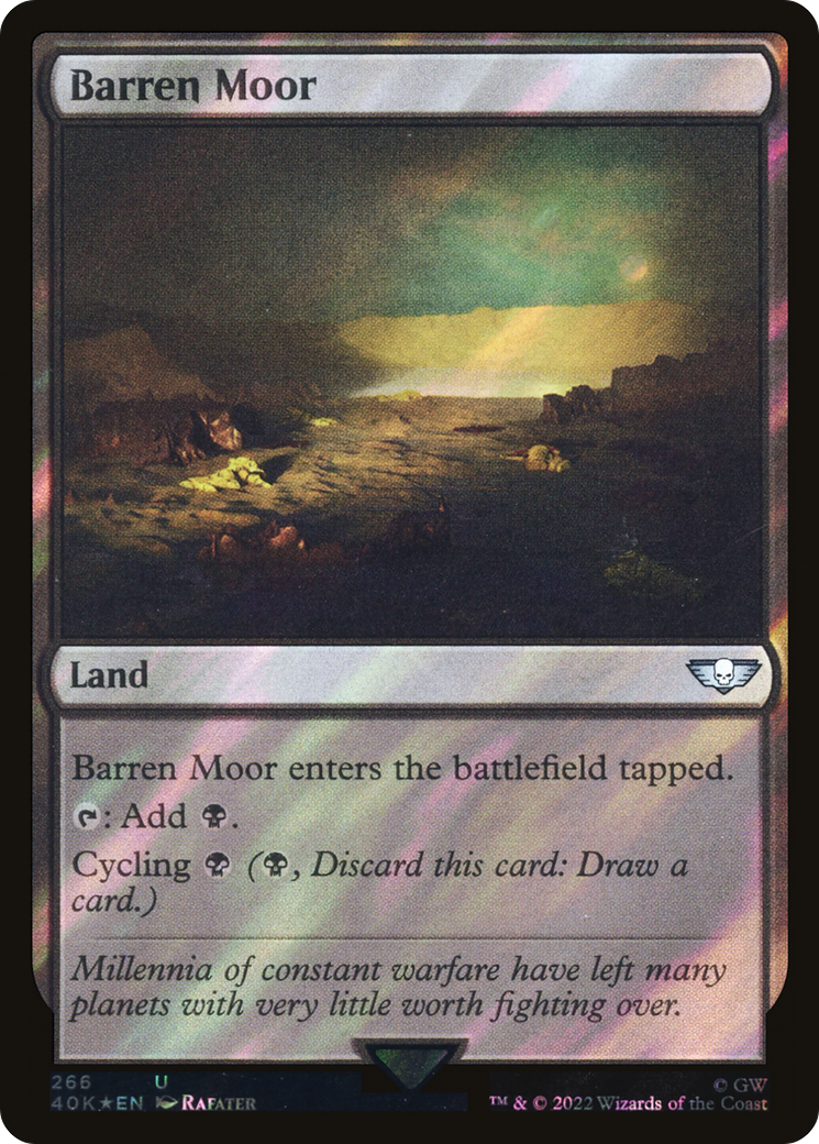 {C} Barren Moor (Surge Foil) [Universes Beyond: Warhammer 40,000][SF 40K 266]